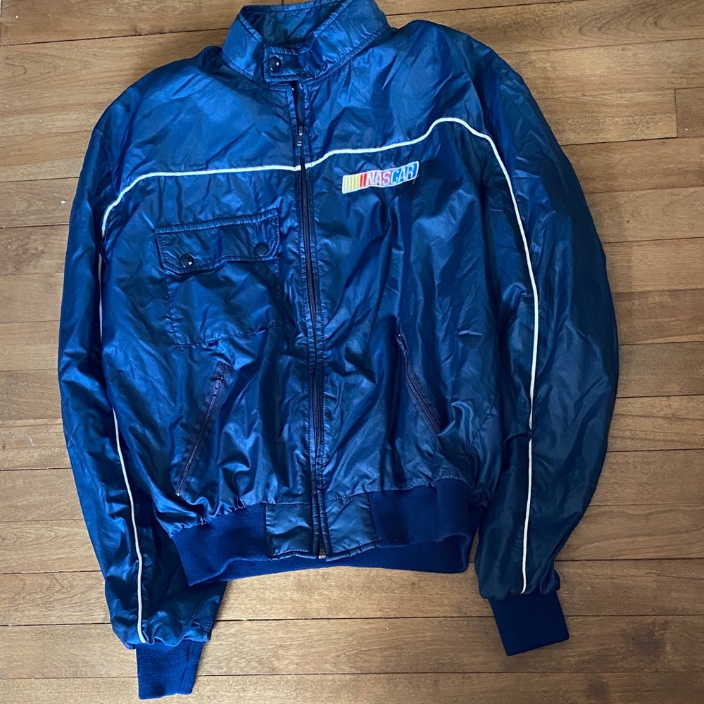 Nascar Men's Blue Windbreaker Jacket